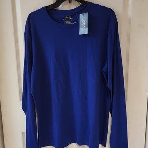 Polo Ralph Lauren Mens Classic-Fit Jersey Long- Fall Royal L